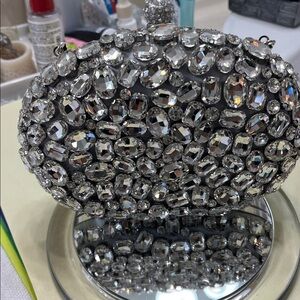 Sparkling Contemporary Rhinestone Clutch Never-used